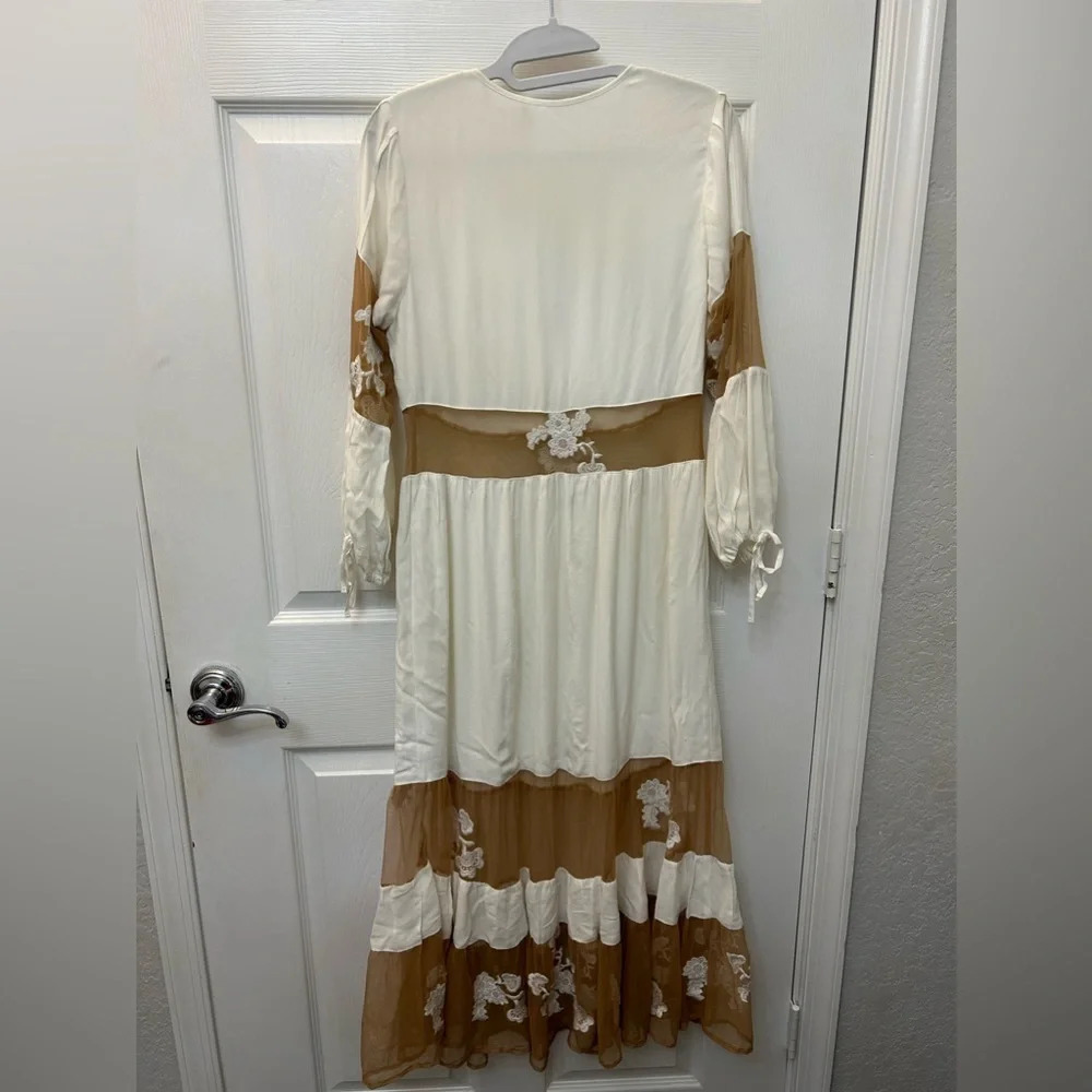 For Love & Lemons Eva Midi Dress White small - Picture 6 of 7